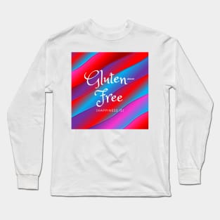 Happiness Is Gluten-Free - Red, Blue, Purple Long Sleeve T-Shirt